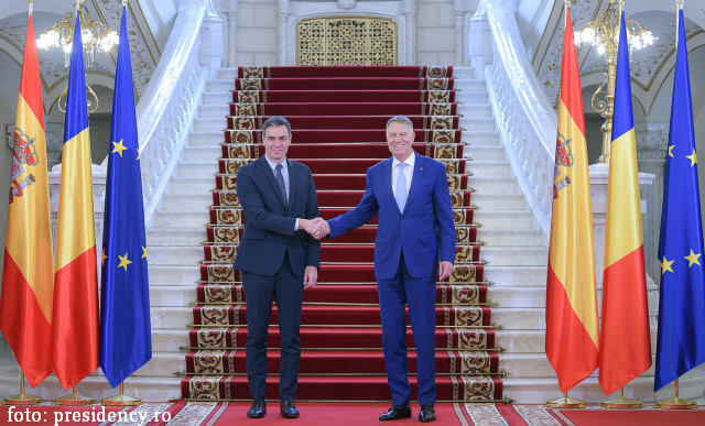 Klaus Iohannis, întâlnire cu şeful Guvernului spaniol, Pedro Sánchez