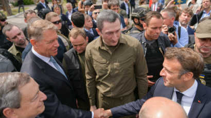 El presidente de Rumanía visita Kiev