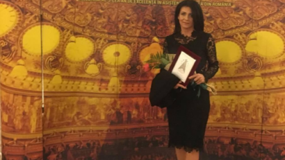 Laura Sgaverdea premiată la Gala Naţională a Excelenţei în Asistenţa Socială 2018