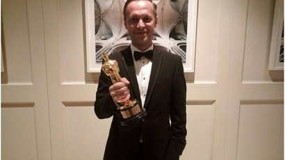 L’acteur Levente Molnár au Gala des Oscars