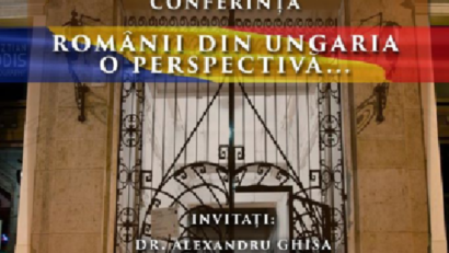 Conferința „Românii din Ungaria: O perspectivă…”, organizată de Institutul „Frații Golescu”