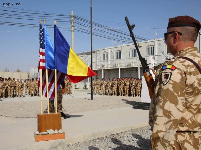 Ceremonie de repatriere din Afganistan a Lupilor Negri, la Iași