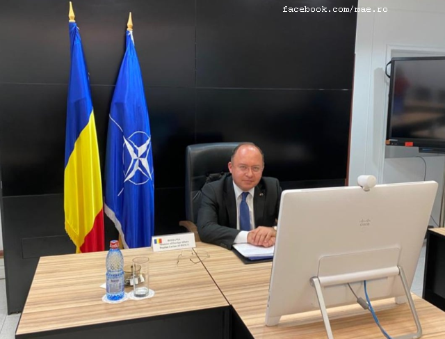 Bogdan Aurescu la reuniunea de pregătire a Summitului NATO