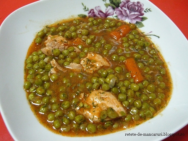 Poulet aux petits pois