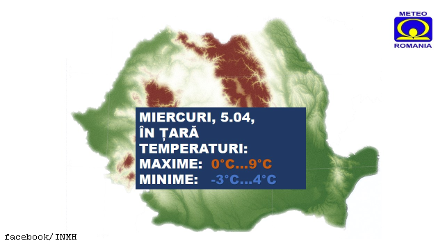 Romania, in the grip of cold weather