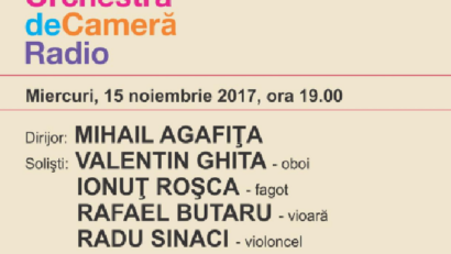 Mihail Agafiţa, la pupitrul Orchestrei de Cameră Radio