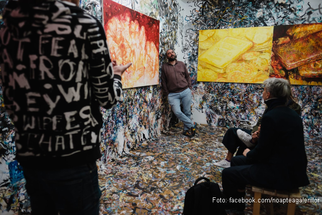 Arte callejero en la Noche Blanca de las Galerías