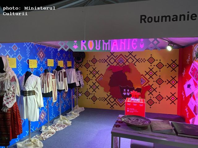 Le Pavillon de la Roumanie au Village de la Francophonie à Djerba, en Tunisie