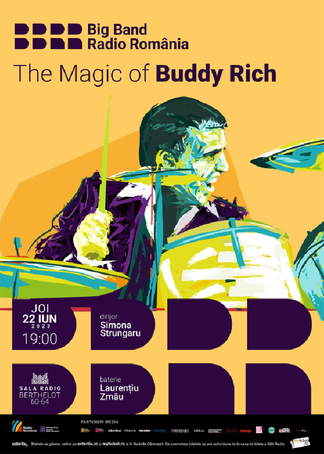 „The Magic of Buddy Rich” – încheie stagiunea de jazz la Sala Radio