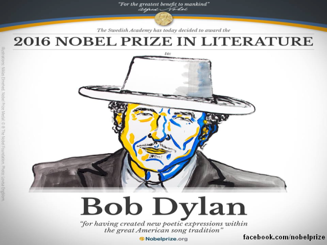 Bob Dylan Wins Nobel Prize in Literature