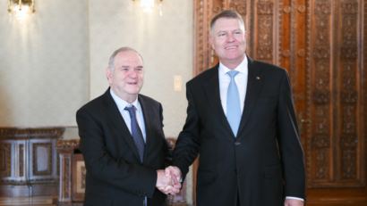פגישה בין נשיא רומניה לנשיא ההסתדרות הציונית העולמית