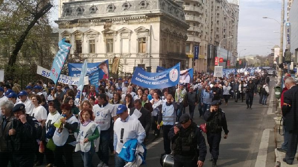 Protestas de los profesores