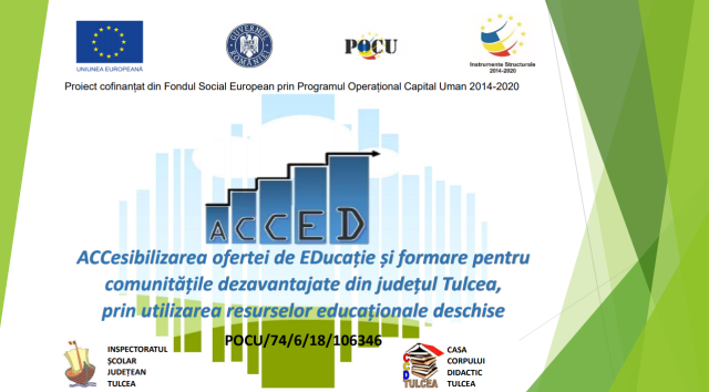 ACCed, proiect cu fonduri europene pentru a doua şansă la educaţie