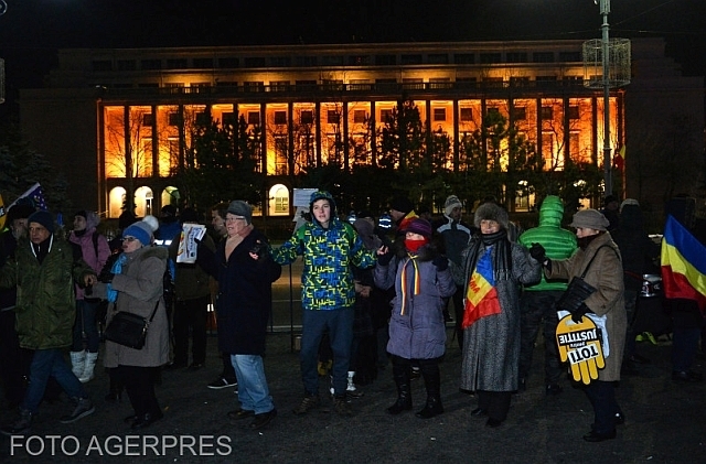 O nouă manifestație în Piața Victoriei