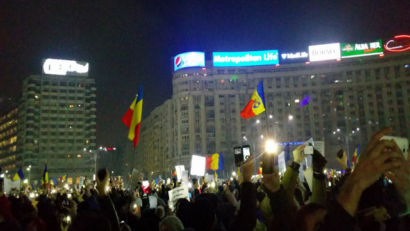 Proteste în centrul Bucureştiului