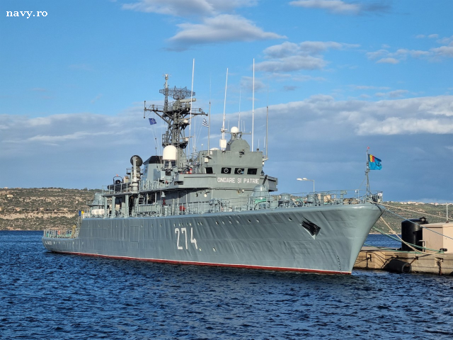 Nava militară „Viceamiral Constantin Bălescu a revenit din Marea Mediterană