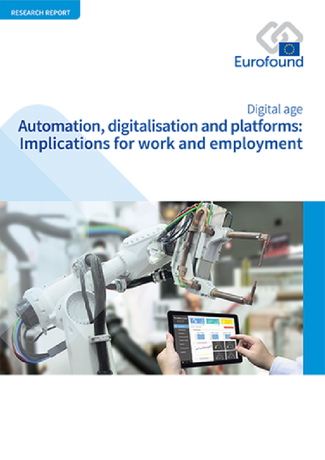 Raport Eurofound ”Automatizarea, digitalizarea și platformele”