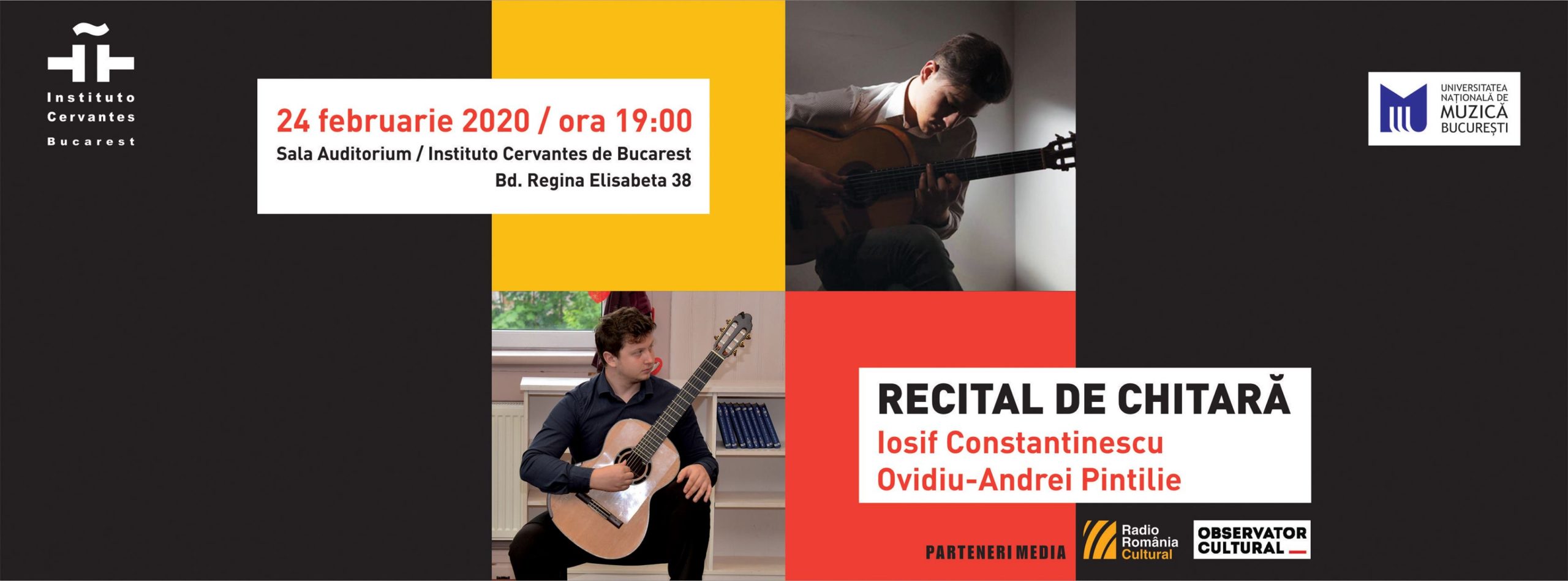 Recital de guitarra en el Instituto Cervantes de Bucarest