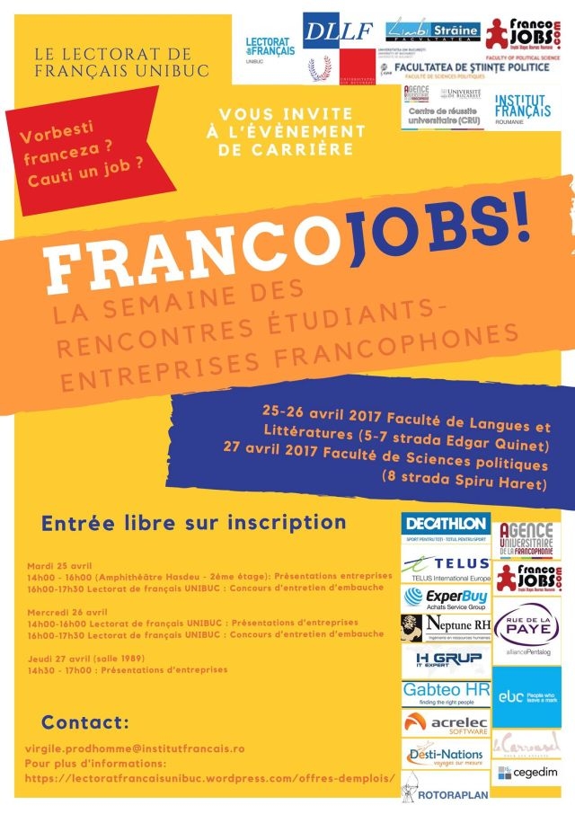 La semaine des rencontres étudiants – entreprises francophones