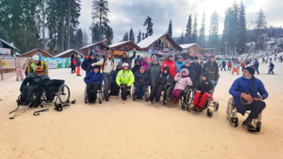 Disabled skiing