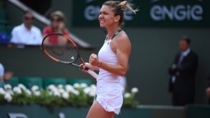 Simona Halep in the Roland Garros final