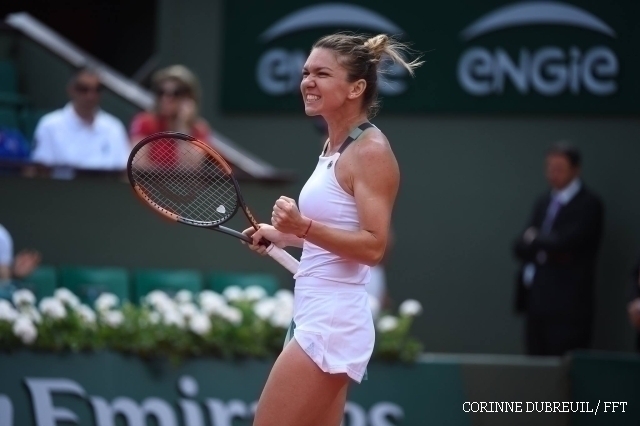 Simona Halep in the Roland Garros final