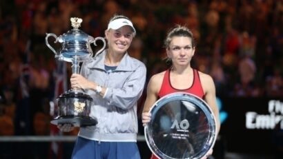 Simona Halep en la final del Abierto de Australia