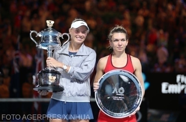 Simona Halep in the Australian Open finals