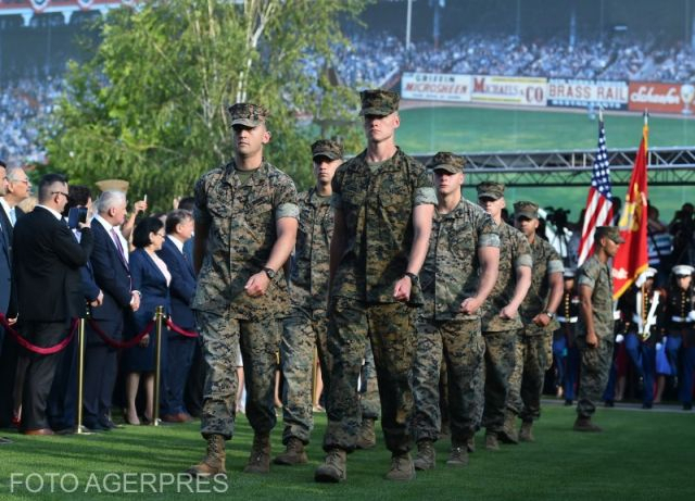 Primii 100 de noi militari americani in România