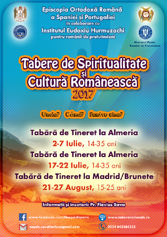 Spaţiu comun pentru tineri și copii în taberele de spiritualitate şi cultură românească din Spania