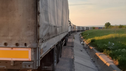 Camioanele așteaptă 180 de minute în PTF Giurgiu