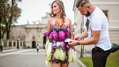 Des vêtements comestibles sur le podium