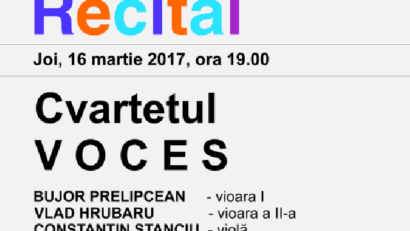 Cvartetul Voces – un nou concert 100% Haydn, la Sala Radio