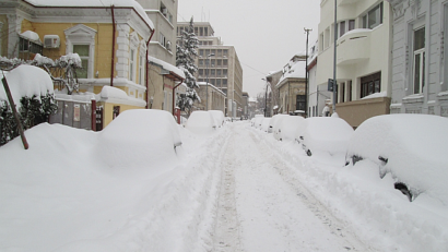 La Romania sotto la neve