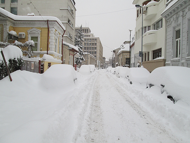 La Romania sotto la neve