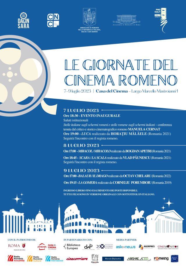 Zilele Filmului Românesc 2023 la Casa Del Cinema Din Roma