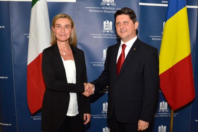 Mogherini a Bucarest, temi comuni per Presidenza UE