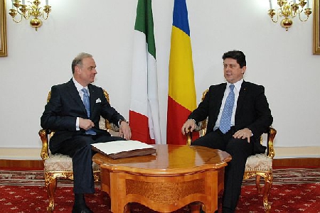 Incontro tra il ministro degli Esteri romeno e l’ambasciatore nominato dell’Italia a Bucarest