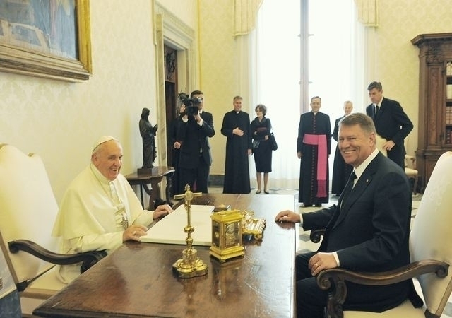 Il presidente Klaus Iohannis in Vaticano