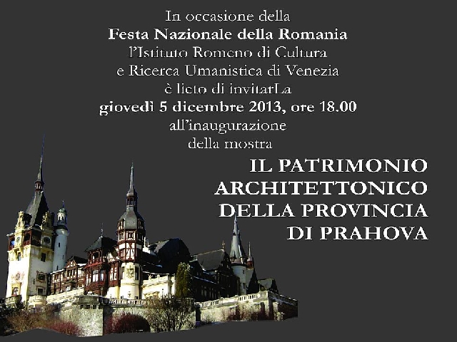 Patrimonio di Prahova, in mostra a Venezia