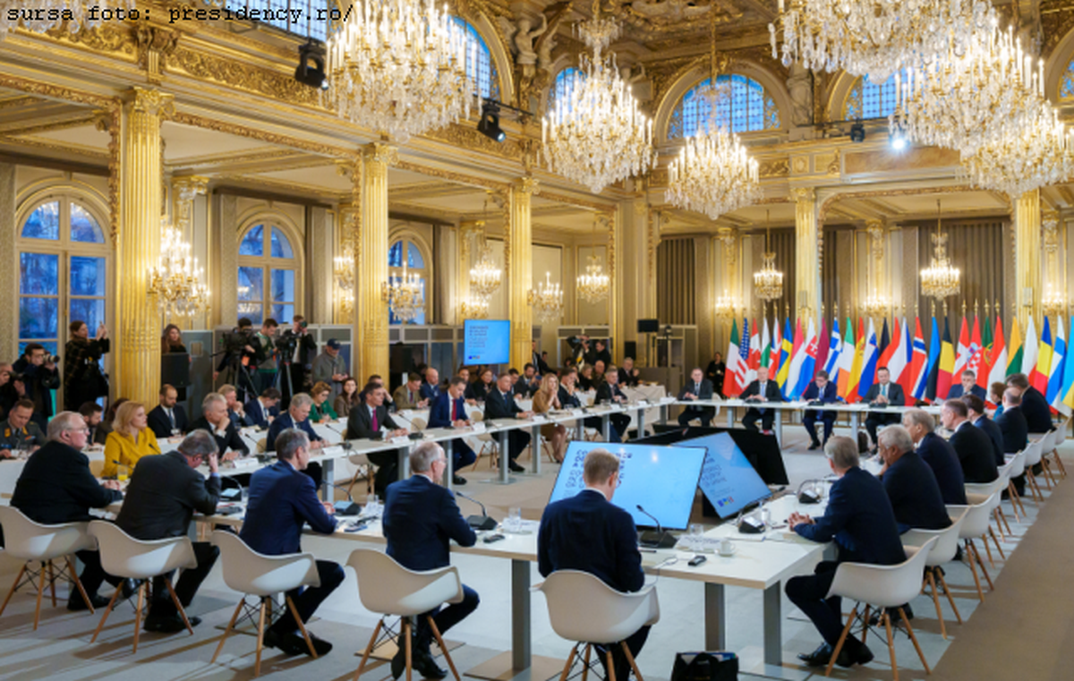 París - reunión de apoyo a Ucrania. Fuente de la foto: presidency ro