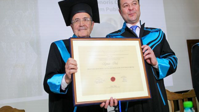 Lauree Honoris Causa in Romania per Romano Prodi e Giampaolo Salvi