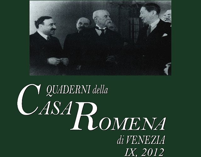 Nuovi “Quaderni della Casa Romena di Venezia”