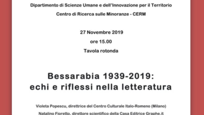 Bessarabia 1939-2019, echi e riflessi nella letteratura, tavola rotonda a Como