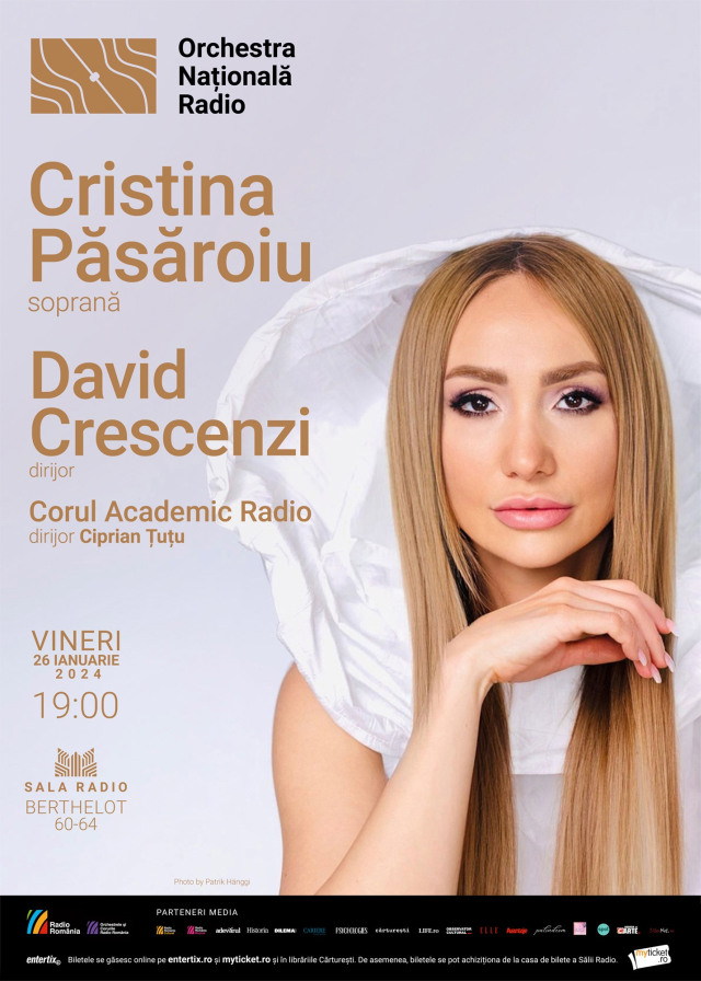 Soprana Cristina Păsăroiu, invitată la Sala Radio