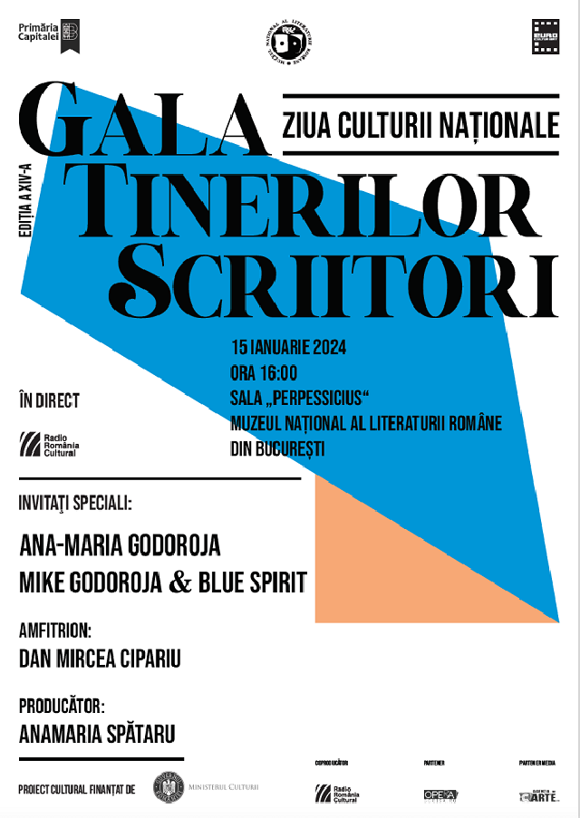 Radio România Cultural transmite în direct Gala Tinerilor Scriitori / Cartea de Poezie a anului 2023