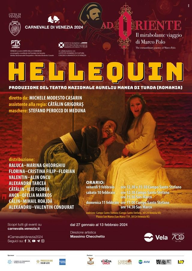“Hellequin” di Michele Modesto Casarin e Teatro Aureliu Manea di Turda, al Carnevale di Venezia