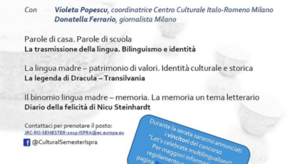 Giornata lingua materna, conferenza Ispra: Si dice rumeno o romeno?