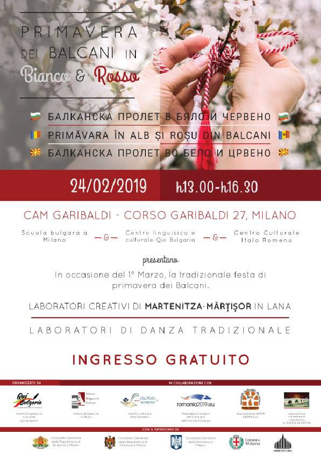 Festa del Martisor: Primavera dei Balcani in bianco e rosso a Milano