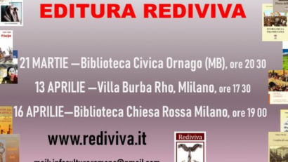 Rediviva – dialogo culturale romeno in Italia, gli incontri di marzo e aprile